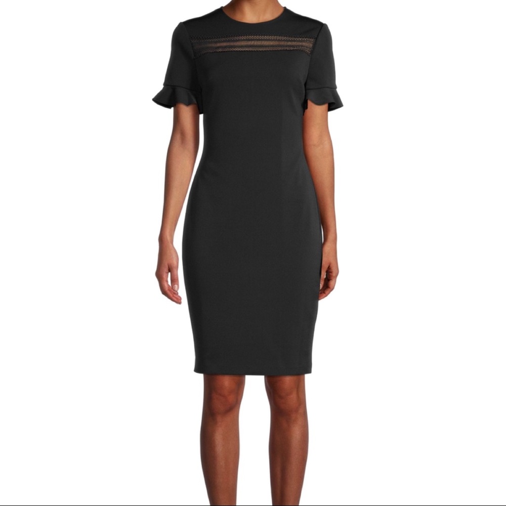 Ted Baker Lace Panel Pencil Cocktail Dress